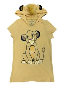 Disney Womens Juniors Yellow Lion King Simba T-Shirt Hoodie Costume Tee Top - Picture 1 of 1