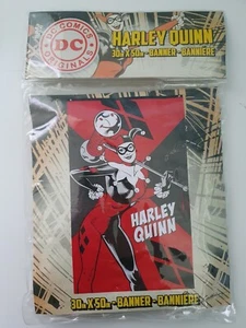 Harley Quinn Banner / Flag Red & Black 30" x 55" - Picture 1 of 2