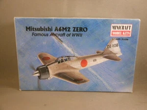 New MiniCraft Mitsubishi A6M2 Zero WWII Japanese Fighter Plane 1/144 Scale - Picture 1 of 9
