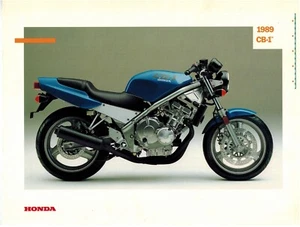 Genuine Honda Original Dealer Factory Sales Brochure CB-1 CB400 1989 CB400F - Picture 1 of 2