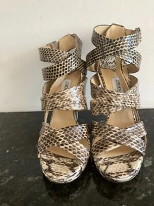 WUNDERSCHÖNE SANDALETTEN ORIGINAL JIMMY CHOO AUS PYTHON Gr 37 1/2 - Bild 1 von 8