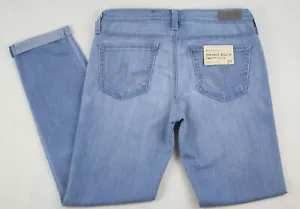 Jean AG Adriano Goldschmied "The Stilt Roll-Up" Cigarette Oasis azul claro talla 31 - Imagen 1 de 7