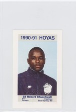 1990-91 Coca-Cola Georgetown Hoyas Kids & Cops Police Robert Churchwell #10