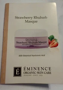 New Sealed Eminence Strawberry Rhubarb Hyaluronic Acid mask 3ml/ 0.10 fl oz - Picture 1 of 5