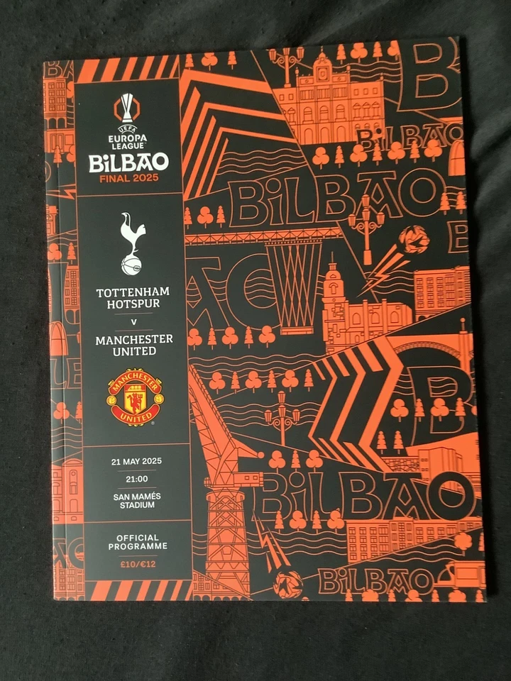 2024/25 Manchester United v Tottenham Europa League Final programme 2025 Man Utd - Image 1 of 1