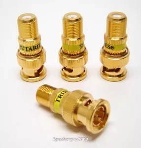 4 piezas/Tributarios Gold F-Connector - Adaptador BNC -- CN1 - Imagen 1 de 2