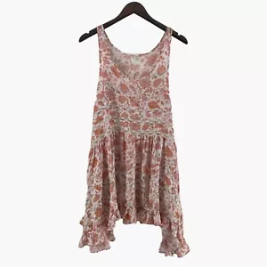 Intimately Free People Voile Lace Floral Trapeze Dress Ivory Floral - Imagen 1 de 6