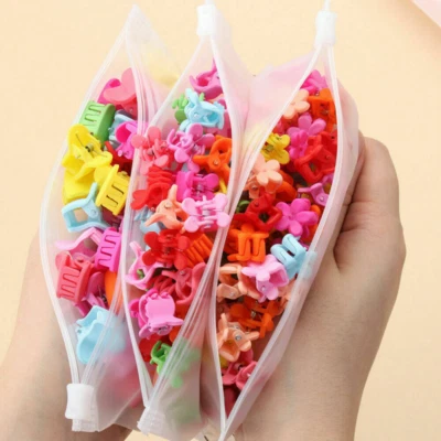 10PCS Girls Mixed Color for Kids Baby Flowers Hair Clip Hair Claw Mini Hairpin - Image 1 of 4