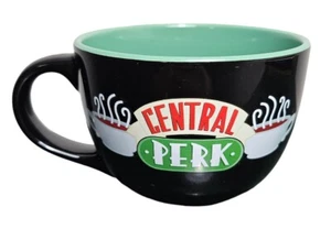 Friends Central Perk Coffee Mug Black Ceramic Cup Large 24oz TV Show Licensed - Picture 1 of 9