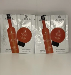 Alterna Hemp Organics Shine Shampoo & Shine Conditioner 0.25 oz    Sample Packs - Picture 1 of 12