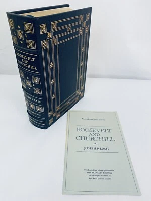Franklin Library Frist Edition Society Roosevelt and Churchill by Joseph P Lash - Image 1 of 4