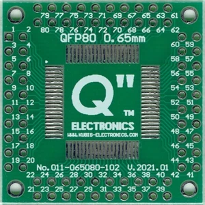 QFP80, MQFP80, TQFP80, LQFP80 0.65mm(0.026") to 4 x IDC2x10 [CA] - Picture 1 of 1