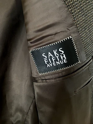 Blazer Abrigo Deportivo CANALI MADE IN ITALY Marrón A Cuadros Seda/Lana/Cachemira 3 Btn 40 Foto 1 de 4