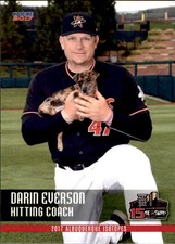 2017 Albuquerque Isotopes Choice #4 Darin Everson Holmen Wisconsin Baseball Card
