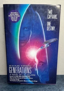J. M. Dillard Star Trek: Generations Hardcover book first edition vgc - Picture 1 of 4