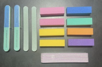 Limas de uñas tampones de uñas y bloques de uñas kit de manicura profesional total de 20 piezas Foto 1 de 4