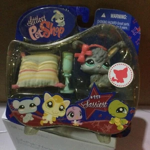 Last New LPS Littlest Pet Shop #993 Angora Bunny Rabbit Sassiest Pets NIB HTF - Picture 1 of 3