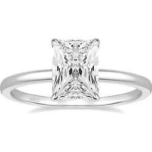 Dainty 925 Sterling Silver Cubic Zirconia Ring - Perfect for Weddings & Promises - Picture 1 of 1