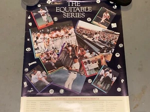 1988 Old Timers Game Baseball Schedule Poster Hank Aaron Joe DiMaggio - Picture 1 of 1