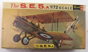 Vintage Revell 1963 H-633 1/72 Scale The S.E.5.A Airplane Model Kit Complete - Picture 1 of 7