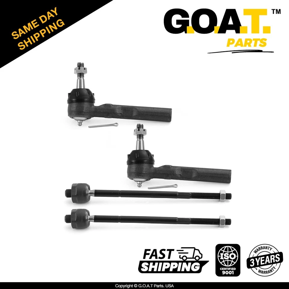Inner&Outer Tie Rod Ends for Buick Terraza Chevrolet Uplander Pontiac Montana - Image 1 of 4