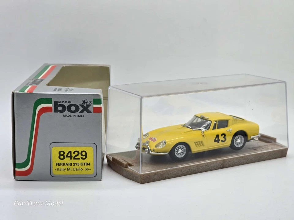 Ferrari 275 GTB4 Rally M. Carlo 66 - 8429 BOX Model Made in Italy 1:43 1/43 - Immagine 1 di 1