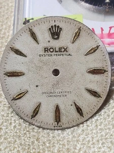 Raro Rolex Oyster Perpetual OCC años 50 esfera de daga de oro pieza para todos los modelos 65XX - Imagen 1 de 4