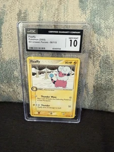 Tarjeta Pokémon 2005 CGC 10 GEMAS COMO NUEVA Flaaffy 56/115 EX Unseen Forces - Imagen 1 de 2