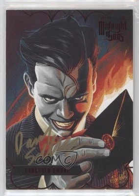 2023 Fleer Ultra Midnight Sons Red Darkhold Dwarf by Daniel Schlitzkus Auto 1d7p - Image 1 of 3