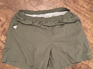Columbia PFG OMNI-Shade Swim Trunks Mens Size L Green Olive Shorts - Picture 1 of 6