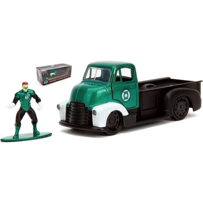 CHEVROLET COE 1952 "GREEN LANTERN" GREEN/BLACK 1:32 Jada Toys Movie Modellino Nu - Immagine 1 di 3