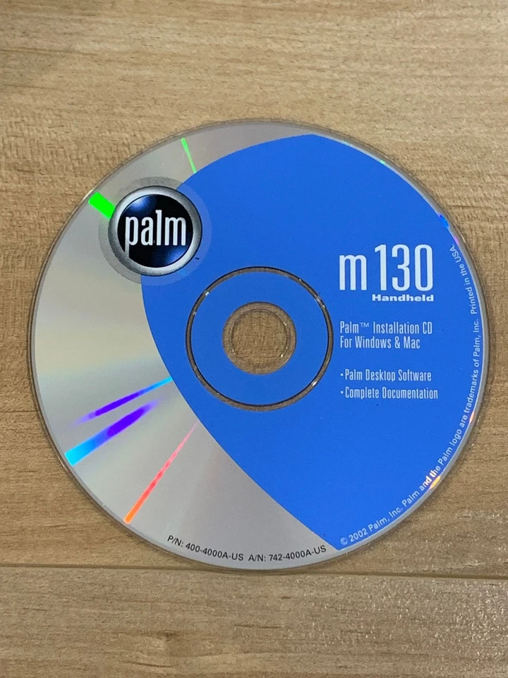 Palm m130 Installation CD Palm Desktop Software For Windows Mac P/N 400-4000A - Image 1 of 1