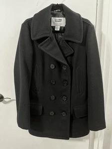 Schott Melton Wool Peacoat; 782 USA; Size Small - Picture 1 of 4