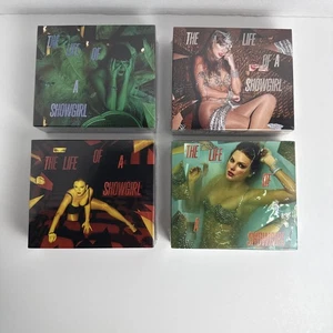 SET OF 4 - Taylor Swift The Life of a Showgirl Deluxe CD's with Jewelry NEW - Picture 1 of 7