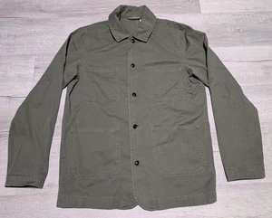 Steel City Workwear Button Up Shirt Jacket Men's Sz M Long Sleeve Olive Green  - Picture 1 of 7