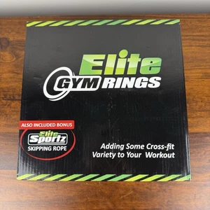Elite Gym Ginnastica Anelli per Esercizi Cross-Fit Elite Sportz Corda da Salto  - Foto 1 di 10