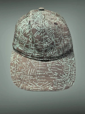 Gorra de béisbol marrón turquesa Nueva Inglaterra mapa geografía sombrero de Burton OS Foto 1 de 4