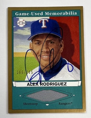 2003 Upper Deck Play Ball #PB-AR2 Alex Rodriguez Auto Relic 166/285 AR139 - Image 1 of 2
