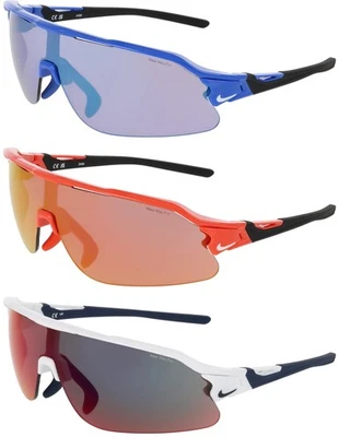 Nike Flyfree Shield Team Max Pro Semi-Rimless Sunglasses w/ Mirror Lens NKIF1107 - Image 1 of 4
