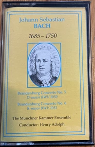 1985 VFM CASSETTE TAPE - JOHANN SEBASTIAN BACH 1685 - 1750 BRANDENBURG No. 5 & 6 - Picture 1 of 1