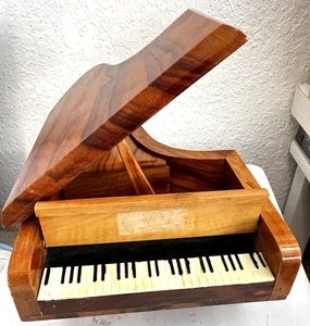 REUGE Holz Flügel Spieluhr spielt "CIELITO LINDO" von THORENS Uhrwerk Swiss - Bild 1 von 13