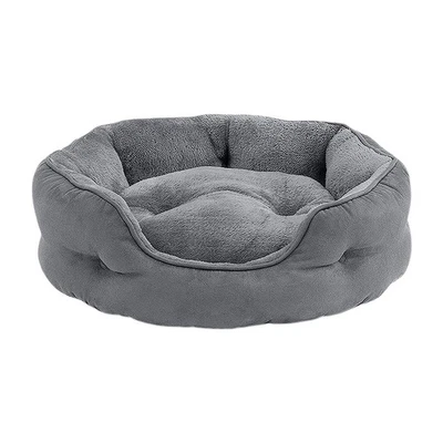 Donut Plush Pet Cat Bed Fluffy Soft Warm Calming Bed Sleeping Kennel Nest - Image 1 of 4