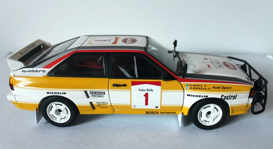 AUDI QUATTRO - SAFARI RALLY 1984 - Mikkola/Hertz - Autoart 1/18 - Immagine 1 di 4