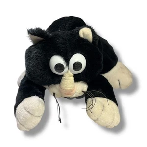 Alley Kats gato de peluche blanco y negro 1986 JRL juguetes peluche 19" - Imagen 1 de 8