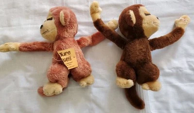 VTG 70s 1976 Dakin Nature Babies Close Up Hugging Monkeys Stuffed Animal Plush - Image 1 of 4