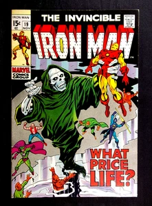 Iron Man #19, Sehr guter Erhaltungszustand 8.0 Madame Masque ID'd Captain America Vintage Marvel 1969 - Bild 1 von 3