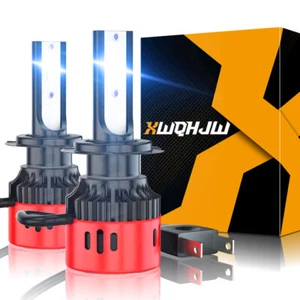 H7 LED Headlight Bulbs Kit High/Low Beam Super Bright 6000K Cold White Bright - Picture 1 of 9