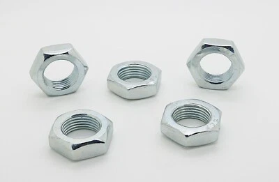 Sechskantmuttern M 18 x 1,5 Feingewinde, DIN 439, niedrige Form, verzinkt. - Bild 1 von 2