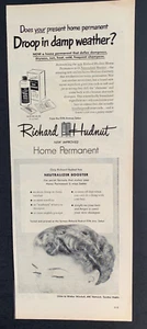Anuncio impreso Richard Hudnut Home Permanent 1950 Life Magazine 13 pulgadas x 5 pulgadas - Imagen 1 de 1