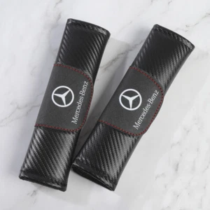 Cuscino Copricuscino Adatto per Mercedes Nuovo 2pz Colore Nero Cintura di Sicurezza Auto Spalla - Foto 1 di 3